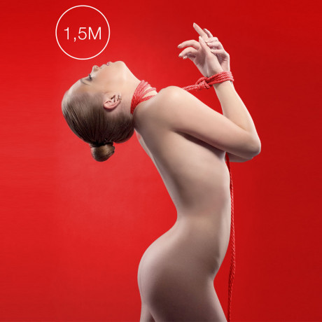 Ouch 1.5 Meters Kinbaku Mini Rope Red Ouch 1.5 Meters Kinbaku Mini Rope Red