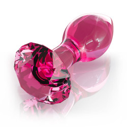 Icicles No.79 Pink Crystal Glass Butt Plug Icicles No.79 Pink Crystal Glass Butt Plug