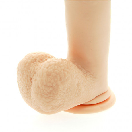 Basix 12 Inch Dong with Suction Cup Flesh Basix 12 Inch Dong with Suction Cup Flesh