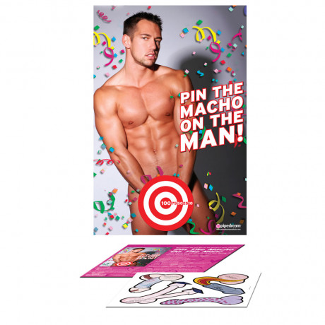 Bachelorette Party Favors Pin The Macho On The Man Bachelorette Party Favors Pin The Macho On The Man
