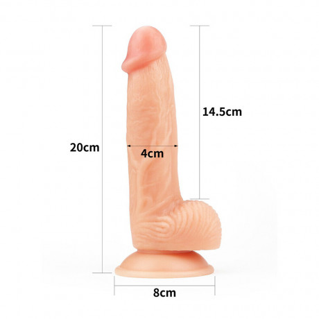 Lovetoy 8 Inch The Ultra Soft Dude Dildo