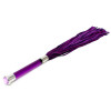 Purple Suede Flogger With Glass Handle And Crystal Purple Suede Flogger With Glass Handle And Crystal