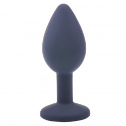 Small Black Jewelled Silicone Butt Plug Small Black Jewelled Silicone Butt Plug