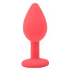 Small Red Jewelled Silicone Butt Plug Small Red Jewelled Silicone Butt Plug
