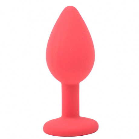 Small Red Jewelled Silicone Butt Plug Small Red Jewelled Silicone Butt Plug