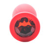 Small Red Jewelled Silicone Butt Plug Small Red Jewelled Silicone Butt Plug