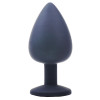 Large Black Jewelled Silicone Butt Plug Large Black Jewelled Silicone Butt Plug