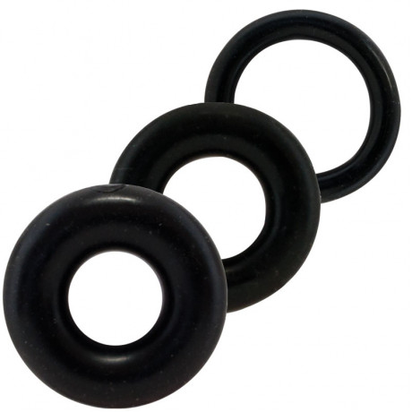 Screaming O Ring O x 3 Black Cockrings