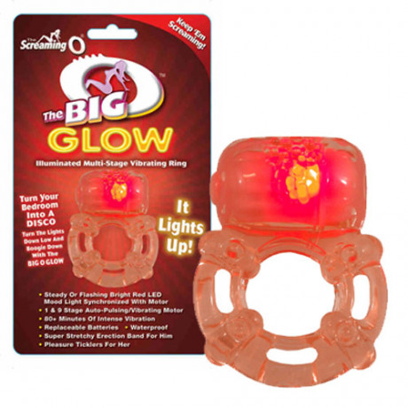 Screaming O The Big O Glow Vibrating Cock Ring Screaming O The Big O Glow Vibrating Cock Ring