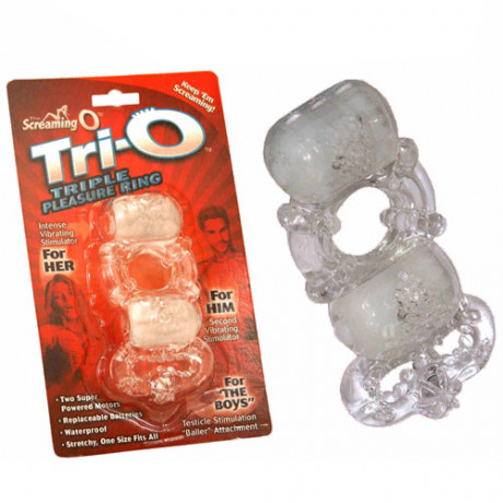 Screaming O TriO Vibrating Pleasure Cock Ring Screaming O TriO Vibrating Pleasure Cock Ring