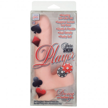 Pure Skin Player 6.25 Inches Penis Dong With Suction Cup Flesh Pure Skin Player 6.25 Inches Penis Dong With Suction Cup Flesh