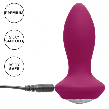 Power Gem Butt Plug Vibrating Crystal Probe PETITE Power Gem Butt Plug Vibrating Crystal Probe PETITE