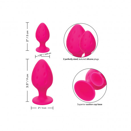 Cheeky Butt Plug Duo Pink Cheeky Butt Plug Duo Pink