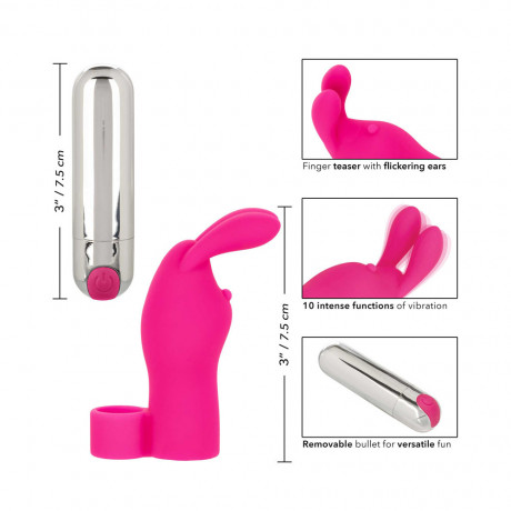 Intimate Play Pink Rechargeable Bunny Finger Vibrator Intimate Play Pink Rechargeable Bunny Finger Vibrator