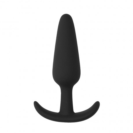Beginners Size Slim Butt Plug Black Beginners Size Slim Butt Plug Black