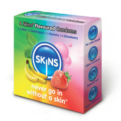 Skins Flavoured Condoms 4 Pack Skins Flavoured Condoms 4 Pack