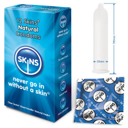 Skins Condoms Natural 12 Pack Skins Condoms Natural 12 Pack