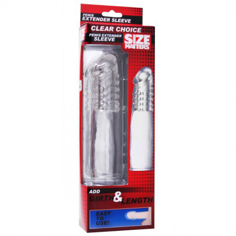 Size Matters Clear Penis Sleeve Size Matters Clear Penis Sleeve