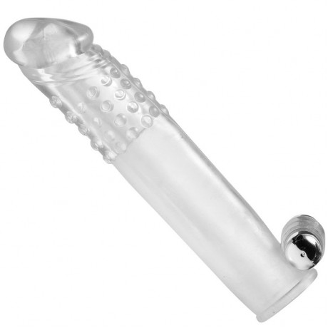Size Matters Clear Vibrating Penis Sleeve Size Matters Clear Vibrating Penis Sleeve