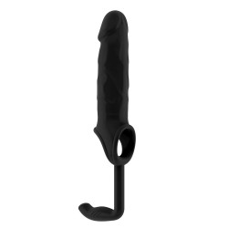 Sono No.19 Dong Extension And Butt Plug Black Sono No.19 Dong Extension And Butt Plug Black