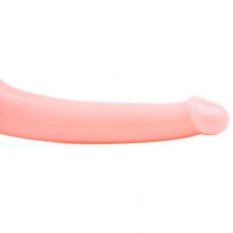Double Fun Flesh Pink Strapless Strap On Dildo