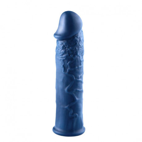 0.8 Inch Length Extender Penis Sleeve 6 Inch Blue