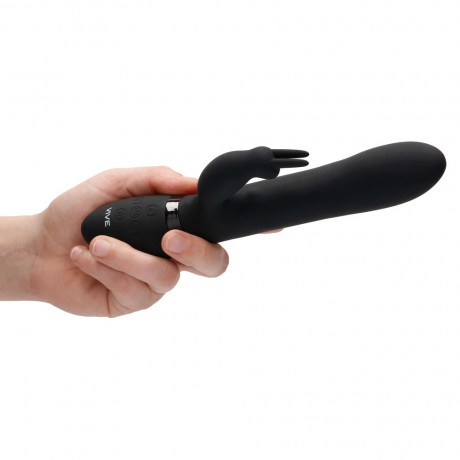 Vive Amoris Black Rabbit Vibrator With Stimulating Beads Vive Amoris Black Rabbit Vibrator With Stimulating Beads