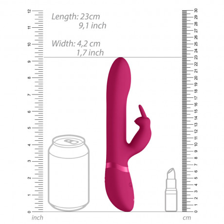 Vive Amoris Pink Rabbit Vibrator With Stimulating Beads Vive Amoris Pink Rabbit Vibrator With Stimulating Beads