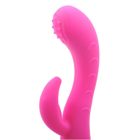 Silicone Dual Motors GSpot Vibrator Pink Silicone Dual Motors GSpot Vibrator Pink