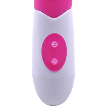 Silicone Dual Motors GSpot Vibrator Pink Silicone Dual Motors GSpot Vibrator Pink