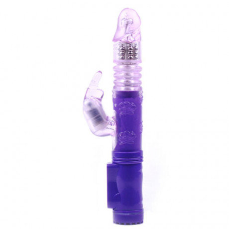 Rabbit Vibrator With Thrusting Motion Purple Rabbit Vibrator With Thrusting Motion Purple