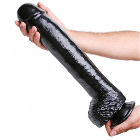 The Black Destroyer Huge Suction Cup Dildo The Black Destroyer Huge Suction Cup Dildo