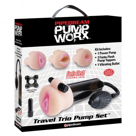Pump Worx Travel Trio Set Masturbator Pump Worx Travel Trio Set Masturbator