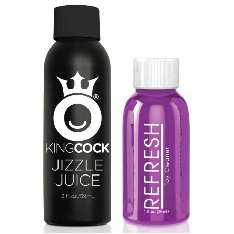 King Cock 9 Inch Squirting Dildo With Balls Flesh