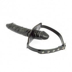 Leather Penis Gag And Dildo Leather Penis Gag And Dildo
