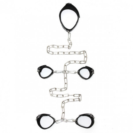 Leather Female Hand And Foot Cuffs