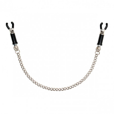 Silver Nipple Clamps With Chain